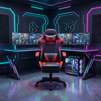 Chaise de jeu, chaise de jeu de course, chaise d'ordinateur, chaise de bureau ergonomique, chaise de jeu avec repose-pieds