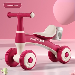 Nouveau vélo d'équilibre pour enfants de 1 à 3 ans, trotteur à quatre roues en plastique pour bébés garçons et filles, modèle 022 - Product Image 4