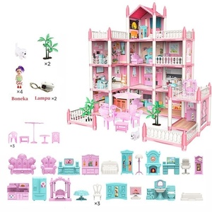 Jouet d'anniversaire pour enfants, maison de poupée villa, maison de princesse de rêve, jouet de jeu d'imitation pour filles - Product Image 6