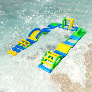 カスタマイズ可能な屋外用インフレータブル、アクアパークのウォーターアミューズメントゲーム、楽しい冒険のためのフローティングウォーターパーク - Product Image 3
