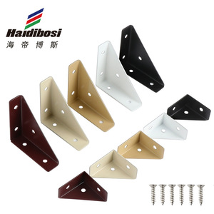 Haidibosi Three Sided Corner Bracket 90 Degree Right Angle Steel <b>Shelf</b> Support Cabinet Hardware Reinforcement Fixing Bracket - Product Image 1