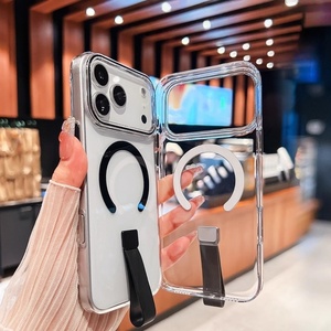 เคสโทรศัพท์มือถือแบบใสแม่เหล็ก สำหรับ iPhone 17 16 15 14 13 Pro Max พร้อมสายคล้องซิลิโคน ฝาหลังแข็ง PC ป้องกันอย่างดี - Product Image 2