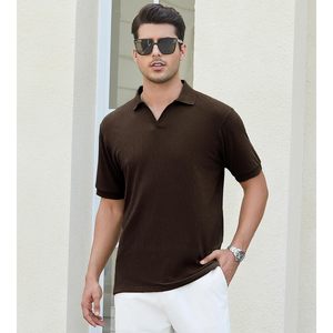 Camiseta Polo de Algodón Personalizada para Hombre, Manga Corta, Corte Regular, Transpirable, Tejido de Punto, Ropa Casual - Product Image 2