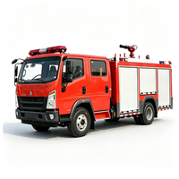 Camion de pompage d'eau diesel HOWO Premium Neuf pour la lutte contre les incendies - Capacité du réservoir d'eau de 5001 à 7000 L