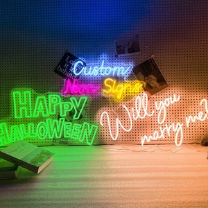 Letreros de Neón Personalizados, Luces LED RGB de Neón Atenuables para Decoración de Paredes, Dormitorios, Bodas, <span class=keywords><strong>Cumpleaños</strong></span>, Bares, Logotipos de Empresas, Nombres - Product Image 4