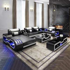 <span class=keywords><strong>2020</strong></span> en gros Produits Chine Smart LED De Luxe En Cuir Italien Nouveau Modèle Salon Canapés - Product Image 5