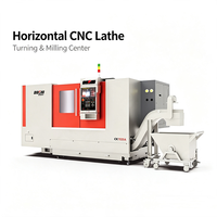 Centre de tournage CNC horizontal à tourelle multi-stations avec guides renforcés et revêtus de plastique