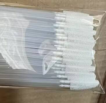 มือจับใสพร้อมด้านบนสีขาว