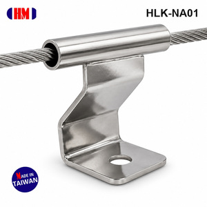 Kit de Anclaje Horizontal para Línea de Vida - HM HLK-NA01, Soporte de Acero Inoxidable, Tensor, Cable de Acero Inoxidable 316 de 5/16, ANSI Z359.6 - Product Image 3