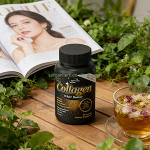 OEM Private Label collagene <span class=keywords><strong>Peptide</strong></span> integratori alimentari peptidi collagene puro marino capsule sbiancanti pillole di bellezza bianche - Product Image 2