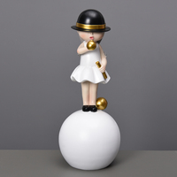 Statue de fille à bulles de grande taille, dessin animé, pour enfants, sculpture de vitrine de restaurant, hôtel, café, pièce maîtresse à vendre, MOQ 1 pièce