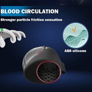 LetRock 10 Vibrations LCD Display Penis Trainer with Delay Locking Male Masturbator Cock Glans Wrapped Stimulator - Product Image 3