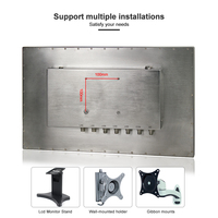PC industriel tactile étanche IP66 IP69K 23,8 pouces Intel J1900 sans ventilateur, idéal pour l'automatisation industrielle - Meilleures ventes