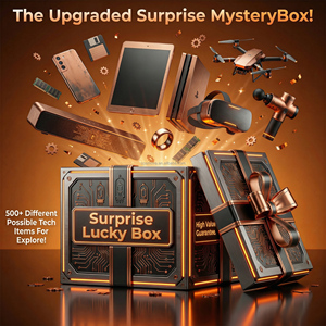 Boîte surprise améliorée avec plus de 500 articles technologiques, 1 <span class=keywords><strong>à</strong></span> 3 pièces aléatoires de grande valeur, boîte mystère électronique, montre, téléphone, drone, tablette, cadeau - Product Image 2