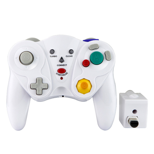 2.4G Wireless Gamepad Controller for NGC Retro Classic Games Gamecube with Adapter Joysticks & Controllers