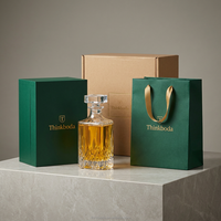 Caja de Embalaje de Vino de Papel Certificado Ecológico, Personalización de Marca, Estuche para Botella de Vidrio Reciclable y Sostenible, Precio de Fábrica