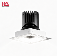 Plafonnier LED orientable 12W avec réflecteur anti-éblouissement profond pour le commerce de détail et les bureaux