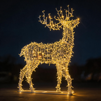 Guirlande lumineuse LED en PVC caoutchouc blanc chaud IP65, pour intérieur et extérieur, paysage, Noël, Pâques, Ramadan, lumière décorative à intensité variable