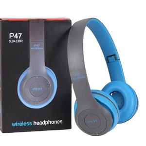 Casque sans fil pliable P47 à bas prix avec prise en charge de la <span class=keywords><strong>carte</strong></span> TF Audio de ligne AUX pour téléphone intelligent <span class=keywords><strong>Pc</strong></span> - Product Image 1