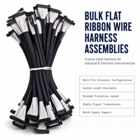 Câble plat tressé IDC OEM ODM, faisceau de câbles personnalisé pour machines industrielles