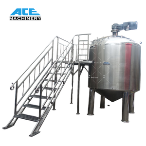 Mélangeur homogénéisateur cosmétique à levage hydraulique en acier inoxydable 100L, émulsifiant sous vide, machine à mélanger huile et eau avec moteur - Product Image 1