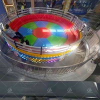 Giostra Disco TAGADA da 24 Posti, Attrazione per Parchi Divertimento, Piattaforma Girevole Danzante per Disco, in Vendita