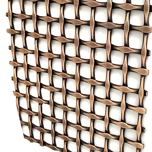 Kiến Trúc Dệt Brass Lưới Cắt Laser Trang Trí Lưới Cho Thương Mại Hiển Thị Với Uốn Dịch Vụ Chế Biến - Product Image 2