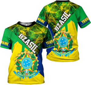 T-shirt brésilien de haute qualité pour hommes, col rond, vêtements brésiliens pour hommes - Product Image 4