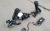Roues UTV Quad 4 places Remorque à bois Tondeuse électrique Adulte Essieux de moteur Construisez vos propres kits ATV