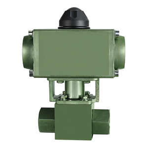 Vanne à bille en acier inoxydable 304 COVNA DN25 1 pouce 3 voies à port en L 3000 PSI haute pression avec actionneur pneumatique - Product Image 6