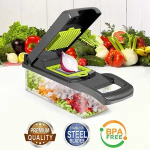 15 In 1 Handmatige Keuken Multifunctionele Aardappelgroente Rasp Mandoline Slicer Machine Uiensnijder En Groentechopper