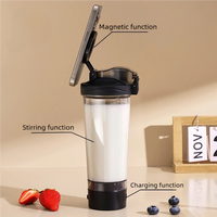 Bouteille shaker électrique pour fitness, mélangeur automatique magnétique pour protéines en poudre, tasse portable à boire directement, mixeur sportif, mug shaker