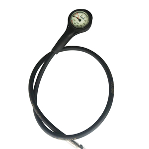 Manómetro de Buceo SEAM PG-01S, 0-450 <span class=keywords><strong>Bar</strong></span>, Consola Única, Esfera Luminosa, Alta Presión, Latón Cromado, Goma - Product Image 3