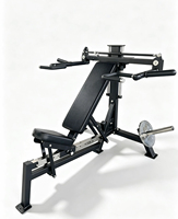 Banc de musculation 3-en-1 SM pour press d'épaules et press de poitrine, inclinable, déclinable et plat, avec bras indépendants