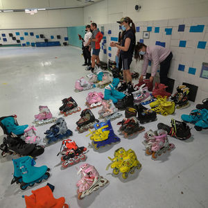 プロユニセックス中古ローラーブレードグレイサーモデルA41快適PU/TPRアウトソールストレッチ生地アッパー直卸売り - Product Image 2