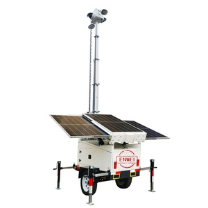 Pannello solare di <span class=keywords><strong>sorveglianza</strong></span> rimorchio energia Utility rimorchio strumento rimorchio con pannello solare con DC 24V per attività urbana di sicurezza - Product Image 3