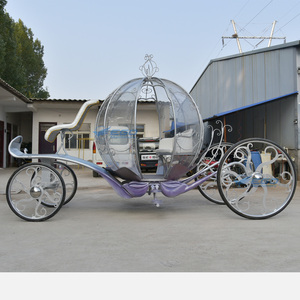 Carruaje de Boda Clásico Romántico Morado de Alta Calidad 2026 en Venta, Último Diseño de Carruaje Turístico Tipo Calabaza en Venta - Product Image 3