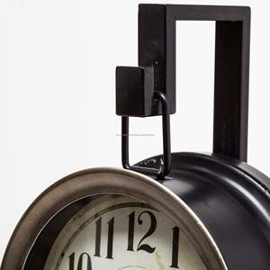 Reloj de mesa de diseño de forma redonda, esfera blanca, decoración del hogar, reloj de mesa de calidad superior con agujas negras, reloj colgante, compra barata a granel - Product Image 3