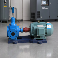 Pompe à engrenages à arc YCB-0.6/0.6, 0.6 M3H, 0.6 Mpa, 0.75 KW, en acier 40Cr, pour transfert de carburant et d'huile à usage industriel avec moteur