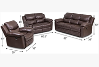 Canapé inclinable moderne en cuir de bonne qualité et à prix abordable, canapé inclinable électrique, ensemble de canapés inclinables électriques avec table