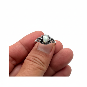 Handmade Silver Boho Style <b>Ring</b> Jewelry 925 Sterling Silver <b>Opal</b> Gemstone Trending <b>Ring</b> Jewelry For Women Gift For Her - Product Image 1