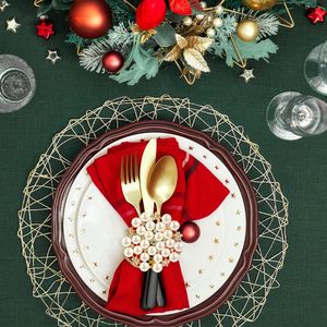 Einweg- und Wiederverwendbare Serviettenringe aus Kunststoff mit Diamant-, Perlen- und Blumenmotiven in Wunschfarben für Restaurants und den Heimgebrauch - Product Image 4