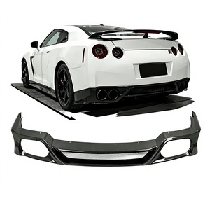 Difusor Trasero de Fibra de Carbono Seca para Nissan R35 GTR 2008-2016, Estilo ZELE, Alerón Inferior para Parachoques Trasero - Product Image 1