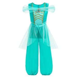 Vestido <span class=keywords><strong>de</strong></span> Jazmín <span class=keywords><strong>para</strong></span> <span class=keywords><strong>Niñas</strong></span>, Lámpara Mágica, <span class=keywords><strong>Disfraz</strong></span> <span class=keywords><strong>de</strong></span> Princesa <span class=keywords><strong>para</strong></span> Carnaval, Fiesta, Halloween, Cumpleaños, Cosplay <span class=keywords><strong>de</strong></span> <span class=keywords><strong>Aladdin</strong></span> - Product Image 3