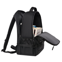 Sac à dos unisexe léger multi-couches imperméable en polyester avec port USB, sacoche d'ordinateur de haute qualité à bandoulière arquée – Nouvelle Arrivée