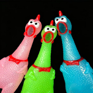 Giocattolo Antistress a Forma di Pollo in Gomma con Luci LED e Suoni, Bestseller - Product Image 2
