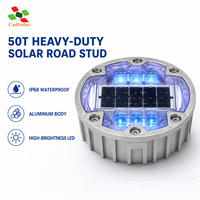 CS-SR-829 Balise routière solaire en aluminium type œil de chat, étanche IP68, résistante à plus de 50 tonnes de charge statique, marqueur de voie lumineux