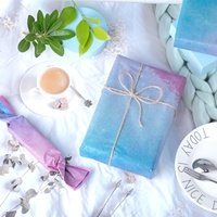 Lot de 100 feuilles de papier de soie dégradé rose-bleu, feuilles rectangulaires en vrac pour Noël, anniversaires, baby showers, mariages, Thanksgiving