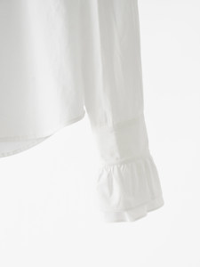 Ralph 2026 Nuova <span class=keywords><strong>Camicia</strong></span> Bianca Primaverile da <span class=keywords><strong>Donna</strong></span> in 100% Cotone Popeline con Collo Alto a Foglia di Loto Elegante Top - Product Image 6