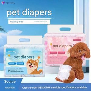 Ventes en gros de couches jetables écologiques pour chiens et sacs à excréments avec un fort contrôle des odeurs pour les chiennes - Product Image 2